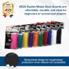BCW Deck Guard – Double Matte 500 Count Box (10 Packs of 50 Sleeves) | Acid-Free, No PVC | Fits 2.5″ x 3.5″ Game Cards | Archival Safe Sleeves for Card Protection (Red)(Green)
