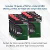 BCW Deck Guard – Double Matte 500 Count Box (10 Packs of 50 Sleeves) | Acid-Free, No PVC | Fits 2.5″ x 3.5″ Game Cards | Archival Safe Sleeves for Card Protection (Red)(Green)