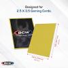 BCW Deck Guard – Double Matte 500 Count Box (10 Packs of 50 Sleeves) | Acid-Free, No PVC | Fits 2.5″ x 3.5″ Game Cards | Archival Safe Sleeves for Card Protection (Red)(Yellow)