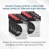 BCW Deck Guard – Double Matte 500 Count Box (10 Packs of 50 Sleeves) | Acid-Free, No PVC | Fits 2.5″ x 3.5″ Game Cards | Archival Safe Sleeves for Card Protection (Red)(White)
