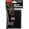 BCW Deck Guard – Double Matte Black Card Sleeves | Acid-Free, Archival-Safe, No PVC | Anti-Glare Matte Finish | Fits Standard 2½” x 3½” Game Cards | Durable Deck Protector Sleeves | 300 Ct