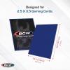 BCW Deck Guard – Double Matte Blue Card Sleeves | Acid-Free, Archival-Safe, No PVC | Anti-Glare Matte Finish | Fits Standard 2½” x 3½” Game Cards | Durable Deck Protector Sleeves | 1500 Ct
