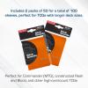 BCW Deck Guard – Double Matte Orange Card Sleeves | Acid-Free, Archival-Safe, No PVC | Anti-Glare Matte Finish | Fits Standard 2½” x 3½” Game Cards | Durable Deck Protector Sleeves | 100 Ct