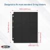 BCW Double-Sided 9-Pocket Pages (20 Black) | Side-Loading Trading Card Binder Sheets | Card Storage & Display Solution(Black)