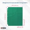 BCW Double-Sided 9-Pocket Pages (20 Black) | Side-Loading Trading Card Binder Sheets | Card Storage & Display Solution(Green)