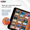 BCW Double-Sided 9-Pocket Pages (20 Black) | Side-Loading Trading Card Binder Sheets | Card Storage & Display Solution(Orange)