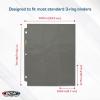 BCW Double-Sided 9-Pocket Pages (50 Blue) | Side-Loading Trading Card Binder Sheets | Card Storage & Display Solution(Gray)