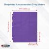 BCW Double-Sided 9-Pocket Pages Holder – 50 Purple Pages | Trading Card Binder Sheets | Secure Side Loading | Ideal Card Storage and Display Solution