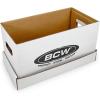BCW Durable 45 RPM Vinyl Record Storage Box – 5 Pack | Stackable, Heavy-Duty Cardboard | White Corrugated Cardboard, Ideal for DJs, Show Vendors, Record Collectors | Holds 150+ 7-Inch Singles(1 Pack)