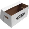 BCW Durable 45 RPM Vinyl Record Storage Box – 5 Pack | Stackable, Heavy-Duty Cardboard | White Corrugated Cardboard, Ideal for DJs, Show Vendors, Record Collectors | Holds 150+ 7-Inch Singles(5 Pack)