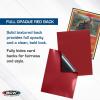 BCW Elite2 Glossy Card Sleeves – Red | Crystal-Clear Front | Textured Back | Fits 2.5″ x 3.5″ Cards – 100 Ct(Red)