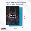BCW Elite2 Matte Card Sleeves – Mulberry | Anti-Glare Front | Textured Back | Fits Standard 2.5″ x 3.5″ Cards – 100 Pack(Azure)