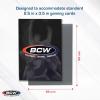 BCW Elite2 Matte Card Sleeves – Mulberry | Anti-Glare Front | Textured Back | Fits Standard 2.5″ x 3.5″ Cards – 100 Pack(Cool Grey)