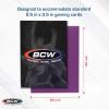 BCW Elite2 Matte Card Sleeves – Mulberry | Anti-Glare Front | Textured Back | Fits Standard 2.5″ x 3.5″ Cards – 100 Pack(Mulberry)