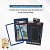 BCW Graded Blue Card Slab Bumpers for SGC | 6-Pack Edge Protectors for Sports & Trading Cards(Blue)