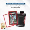 BCW Graded Blue Card Slab Bumpers for SGC | 6-Pack Edge Protectors for Sports & Trading Cards(Red)
