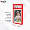 BCW Graded Card Slab Bumpers – Black | TPE Edge Protectors for PSA Slabs (2017–Current) | Secure Fit & Easy Grip | Pack of 6 Bumpers for PSA-Graded Card Cases | Collector-Grade Protection(Red)