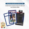 BCW Graded Card Slab Bumpers – Black | TPE Edge Protectors for PSA Slabs (2017–Current) | Secure Fit & Easy Grip | Pack of 6 Bumpers for PSA-Graded Card Cases | Collector-Grade Protection(Blue)