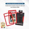 BCW Graded Card Slab Bumpers – Black | TPE Edge Protectors for PSA Slabs (2017–Current) | Secure Fit & Easy Grip | Pack of 6 Bumpers for PSA-Graded Card Cases | Collector-Grade Protection(Red)