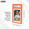 BCW Graded Card Slab Bumpers – Black | TPE Edge Protectors for PSA Slabs (2017–Current) | Secure Fit & Easy Grip | Pack of 6 Bumpers for PSA-Graded Card Cases | Collector-Grade Protection(Orange)