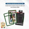 BCW Graded Card Slab Bumpers – Black | TPE Edge Protectors for PSA Slabs (2017–Current) | Secure Fit & Easy Grip | Pack of 6 Bumpers for PSA-Graded Card Cases | Collector-Grade Protection(Green)