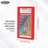 BCW Graded Card Slab Bumpers for BGS Slabs – Black | 6-Pack Durable TPE Edge Protectors | Shields BGS-Standard Slabs from Scuffs, Chips & Impact Damage | Easy Fit & Non-Slip Grip for Trading Cards(Red)
