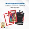 BCW Graded Card Slab Bumpers for BGS Slabs – Black | 6-Pack Durable TPE Edge Protectors | Shields BGS-Standard Slabs from Scuffs, Chips & Impact Damage | Easy Fit & Non-Slip Grip for Trading Cards(Red)