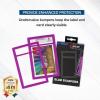 BCW Graded Card Slab Bumpers for BGS Slabs – Black | 6-Pack Durable TPE Edge Protectors | Shields BGS-Standard Slabs from Scuffs, Chips & Impact Damage | Easy Fit & Non-Slip Grip for Trading Cards(Purple)