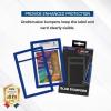 BCW Graded Card Slab Bumpers for BGS Slabs – Black | 6-Pack Durable TPE Edge Protectors | Shields BGS-Standard Slabs from Scuffs, Chips & Impact Damage | Easy Fit & Non-Slip Grip for Trading Cards(Blue)