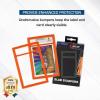 BCW Graded Card Slab Bumpers for BGS Slabs – Black | 6-Pack Durable TPE Edge Protectors | Shields BGS-Standard Slabs from Scuffs, Chips & Impact Damage | Easy Fit & Non-Slip Grip for Trading Cards(Orange)