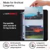 BCW LaserWeld 2-Pocket Photo Page – 50ct | Holds Two 5″x7″ Photos or Cards | Acid-Free, Archival Polypropylene | Flat Design Laser-Welded Seams | Ideal for Photo Albums, Trading Cards, Postcards(50 Pack)