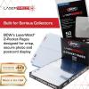 BCW LaserWeld 2-Pocket Photo Page – 50ct | Holds Two 5″x7″ Photos or Cards | Acid-Free, Archival Polypropylene | Flat Design Laser-Welded Seams | Ideal for Photo Albums, Trading Cards, Postcards(100 Pack)