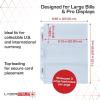 BCW LaserWeld 3-Pocket Currency Page – 50 Pack | Archival Polypropylene | Top-Loading, Acid-Free, Clear Binder Sleeves | Ideal for Dollar Bill, Currency, Money, and Coin Collecting Supplies(50 Pack)