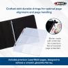 BCW LaserWeld 9 Pocket Pages (100 Pack) & BCW 3-Inch Sports Collectors Album – Basketball | Ultra Flat, Clear Pocket Pages with 3″ Binder for Trading Cards | Ideal for Basketball Card Collectors(100 Pack)