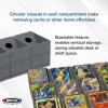 BCW Modular Card Sorting Tray | Customizable Display and Storage Grid, Expandable TCG Sorting Tray | Ideal for Sports Cards, Magic the Gathering, Pokémon, and Board Games(6 Cells)