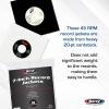 BCW Polylined Black Paper 7 in Square Corner Record Sleeves – 50 ct | Inner Protective Sleeves with Center Hole for Vinyl Records | Acid-Free, Scratch Resistant | Ideal for DJs and Vinyl Collectors(Hole White)