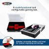 BCW Prime X4 Gaming Box | Playing Card Storage Box for Decks and Game Accessories, Includes Removable Dividers and Dice Trays | Trading Card Storage Box for Gaming (Standard)(Standard)