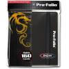 BCW Pro-Folio 4-Pocket Card Album – Black | Side-Loading Design, Trading Card Binder, Holds up to 160 Cards | Perfect Storage and Display Solution for Sports, Trading, and Gaming Card Collections(Black)