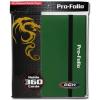 BCW Pro-Folio 9-Pocket Card Album – Black | Archival Safe, Side-Loading Trading Card Binder | Premium Collectible Storage Solution for Trading Cards, TCG, Sports Cards, and More – 360-Card Capacity(Green)