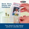 BCW Resealable Graded Card Sleeves | 100 Pack | Universal Fit for PSA, Beckett, SGC & More | Acid-Free Archival Polypropylene | 3¾ x 5½ with 1” Flap(200 Pack)
