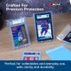 BCW Resealable Graded Card Sleeves | 100 Pack | Universal Fit for PSA, Beckett, SGC & More | Acid-Free Archival Polypropylene | 3¾ x 5½ with 1” Flap(300 Pack)