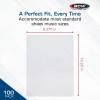 BCW Sheet Music Sleeves – Archival Quality, 100 Pack, 9 3/8×12 1/4 in