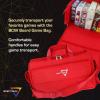 BCW Spectrum Board Game Bag | Durable Duffle for 6-8 Board Games | Expandable Pockets & Storage | Comfortable Removable Shoulder Strap | Easy Top & Side Access(Red)