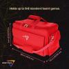 BCW Spectrum Board Game Bag | Durable Duffle for 6-8 Board Games | Expandable Pockets & Storage | Comfortable Removable Shoulder Strap | Easy Top & Side Access(Red)