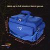 BCW Spectrum Board Game Bag | Durable Duffle for 6-8 Board Games | Expandable Pockets & Storage | Comfortable Removable Shoulder Strap | Easy Top & Side Access(Blue)