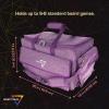 BCW Spectrum Board Game Bag | Durable Duffle for 6-8 Board Games | Expandable Pockets & Storage | Comfortable Removable Shoulder Strap | Easy Top & Side Access(Purple)
