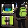BCW Spectrum TCG Backpack | Holds 7–9 Prism Deck Cases | Configurable Storage for Cards & Gear | Playmat Strap & Side Pocket | Durable & Travel-Friendly Design | Cyber Pink/Teal(Radioactive Green)