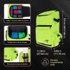 BCW Spectrum TCG Backpack | Holds 7–9 Prism Deck Cases | Configurable Storage for Cards & Gear | Playmat Strap & Side Pocket | Durable & Travel-Friendly Design | Cyber Pink/Teal(Radioactive Green)
