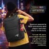 BCW Spectrum TCG Backpack | Holds 7–9 Prism Deck Cases | Configurable Storage for Cards & Gear | Playmat Strap & Side Pocket | Durable & Travel-Friendly Design | Cyber Pink/Teal(Black)