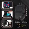 BCW Spectrum TCG Backpack | Holds 7–9 Prism Deck Cases | Configurable Storage for Cards & Gear | Playmat Strap & Side Pocket | Durable & Travel-Friendly Design | Cyber Pink/Teal(Black)